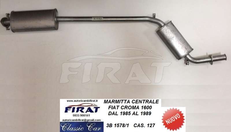 MARMITTA FIAT CROMA 1600 85 - 89 CENTRALE (1578/1) - Clicca l'immagine per chiudere